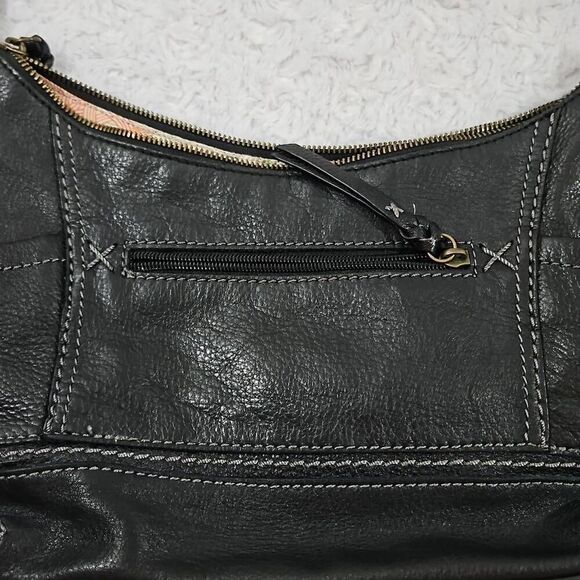 The Sak ‘Kendra’ Black Leather Soft Hobo Shoulder Bag Vegan Leather - Picture 10 of 14